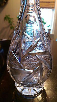 Gorgeous Awesome Antique Cut Glass Decanter
