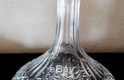 Gorgeous Crystal Cut Glass Ships Wine Port Sherry Decanter Unmarked