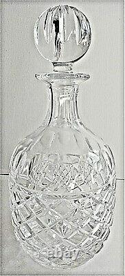 Gorgeous VINTAGE Cut Lead Crystal Decanter. PINEAPPLE BODY. STOPPER Pristine