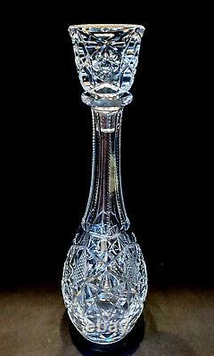 Gorgeous Vintage 14 Baccarat France Cut Crystal Decanter, Signed