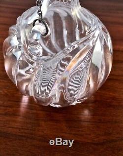 Gorham Co / J. Hoare Brilliant Cut Glass & Sterling Silver Decanter Twin City