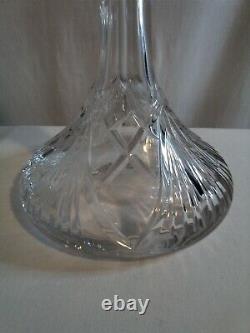 Gorham Crystal Cut Ships Decanter with stunning Stopper Beautiful Condition