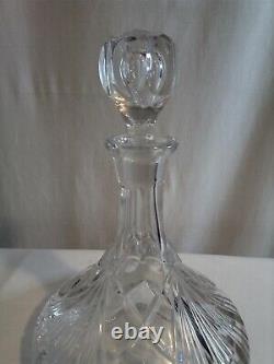 Gorham Crystal Cut Ships Decanter with stunning Stopper Beautiful Condition