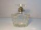 Great Traveling Intaglio Cut Glass Decanter With Lock