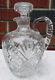 Hawkes Cut Crystal Whiskey Bourbon Jug Decanter With Handle Stopper Signed & No. 10