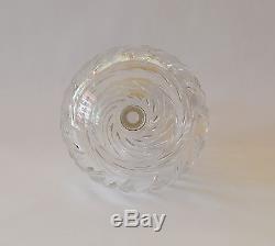 Hand Cut Crystal and 835 Silver Decanter Germany Vintage Original Case