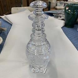Hibernia by Waterford Crystal Ireland? Signed Decanter And Stopper Approx 11 3/4