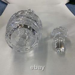 Hibernia by Waterford Crystal Ireland? Signed Decanter And Stopper Approx 11 3/4
