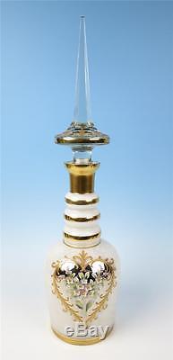 Huge 64cm Famosa LPW Encrusted Cut Glass Persian Decanter Palda Bohemian Islamic