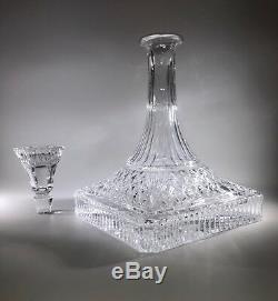 Huge ABP 13 Tall Heavy Crystal Decanter 8.5 Base 9+ LBS Mint Condition