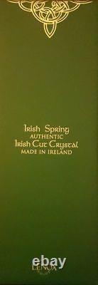 Irish Spring Crystal MacKenna Decanter & Stopper Whiskey Diamond Cut Ireland NEW