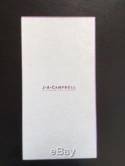 J. A. Campbell silver and crystal Chalice claret jug decanter. 12 BNIB. Pp