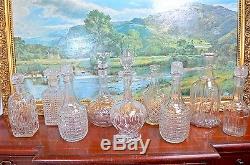 Job Lot Collection Glass Decanters Pressed Crystal Wedding Flower Vase Display
