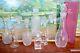 Job Lot Collection Glass Decanters Pressed Crystal Wedding Flower Vase Display
