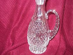 LARGE ANTIQUE ABP BRILLIANT CUT GLASS CRUET DECANTER c1900's
