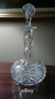 LIBBEY rare KIMBERLY goose neck decanter WC Anderson pattern