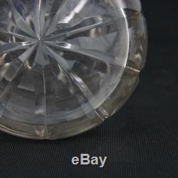 Large English Georgian Antique Glass Decanter c1820 Hand Blown & Cut RARE