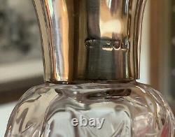 Large Rare Antique Stevens And Williams Rock Crystal Silver Cut Glass Decanter