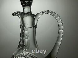 Lead Crystal Master Cutter Claret Decanter Jug 14 1/8 Tall