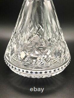 Lismore by Waterford RolyPoly Decanter With 6 Cut Glass Cordials & Tray