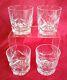Lovely Waterford Ashling Cut Crystal Set 4 Old Fashioned Glasses