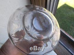 MONTREAL MALT RYE PONTILED CUT GLASS BACKBAR DECANTER WithSTOPPER 1890s PRE PRO