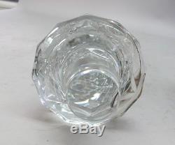 MONUMENTAL 27 Bohemian POKAL Hand-Cut Crystal Decanter c. 1950s