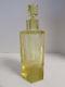 Moser Canary Yellow Wheel Cut Decanter Crystal With Stopper
