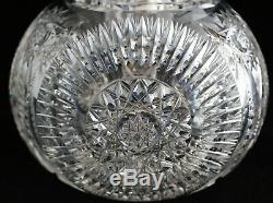 Magnificent Antique American Brilliant Cut Glass Crystal Abp Carafe Decanter