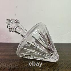 Marquis By Waterford Omega Lead Tilted Crystal Decanter WithOriginal Stopper