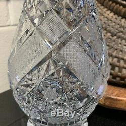 Massive 25 Cut Clear Crystal Decanter by Colony made in Germany Excellent