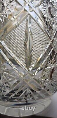 Massive Size Crystal Spire Decanter Liquor Cut Glass Bohemia Make OFFER