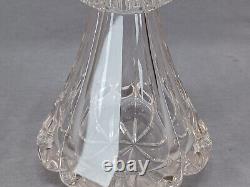 Mid 19th Century Bohemian Biedermeier Period Hand Blown Cut Glass Decanter B