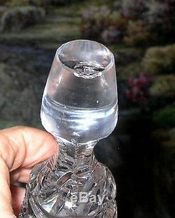 Monumental American Brillant Cut Glass Water Lemonaid Wine Pitcher Decanter
