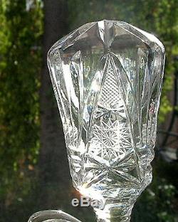 Monumental Glass Water Lemonaid Wine Pitcher Decanter Claret Jug Eapg Big Nr