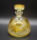 Moser Czech Whiskey Birds Of The Wild Cased Amber Cut To Clear 7 Decanter