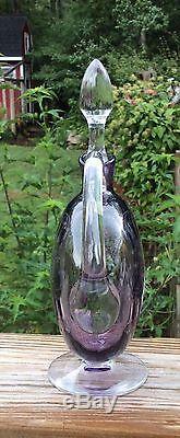 Moser Theresienthal Bohemian Art Cut Glass Cordial Decanter
