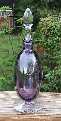 Moser Theresienthal Bohemian Art Cut Glass Cordial Decanter
