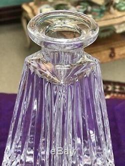 NEVER USED 12 Tall WATERFORD Square Cut Crystal Decanter Signed Square RARE