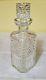 Never Used 9.75 Tall Waterford Square Cut Crystal Decanter Signed Square Rare
