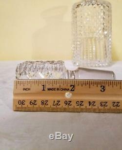 NEVER USED 9.75 Tall WATERFORD Square Cut Crystal Decanter Signed Square RARE