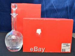 NIB Baccarat Crystal Decanter with Stopper Nancy Pattern Original Box Made France