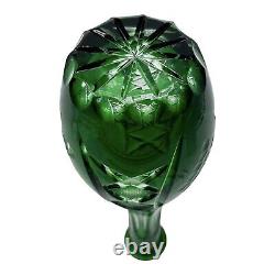 Nachtmann Traube Ajka Marsala Crystal Bohemian Decanter Emerald Green with Stopper