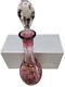 Nachtmann Traube Bohemian Cranberry Cut Clear Crystal Decanter