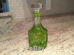 Nachtmann Traube Cut To Clear Decanter In Chartreuse Green
