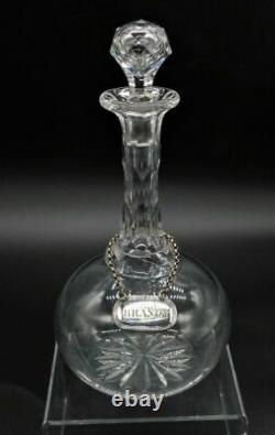 Ntique tantalus, 3 decanters in glass silverplate Victorian 19th century