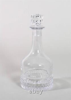ORREFORS Cut Crystal Decanter Stopper 9.75 Scandinavian Liqueur Art Mid-Century