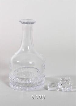 ORREFORS Cut Crystal Decanter Stopper 9.75 Scandinavian Liqueur Art Mid-Century