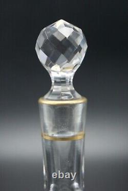 Old Baccarat 1 Decanter Gold Clear Cut Crystal Liqueur Cave Bottle S. 751 France