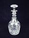 Old Hawkes Cut Glass Crystal 3 Ring Wine Decanter Gl